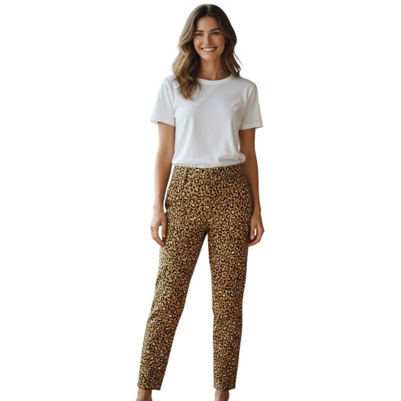 Old Navy Pixie Animal Print Ankle Pants - Picture 1 of 8